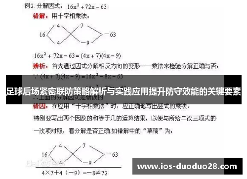 足球后场紧密联防策略解析与实践应用提升防守效能的关键要素