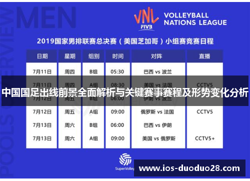 中国国足出线前景全面解析与关键赛事赛程及形势变化分析