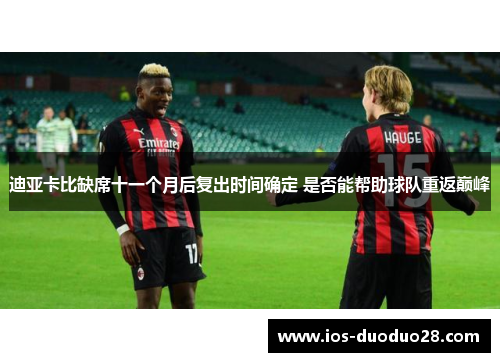 迪亚卡比缺席十一个月后复出时间确定 是否能帮助球队重返巅峰